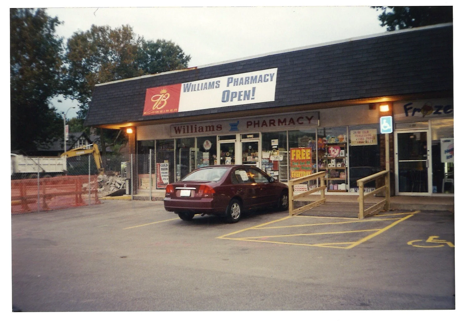 The original Williams Pharmacy storefront